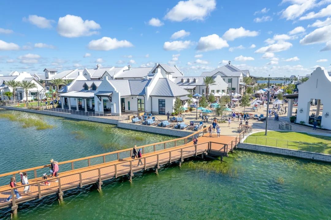 Boardwalk and waterfront town center in Lakewood Ranch